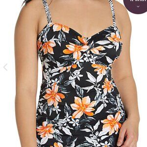 Fantasie Port Maria Underwire Twist Front Tankini 34GG (UK) / 34J (US) NWOT